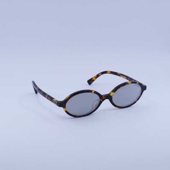 Miu Miu MU04ZSF VAU07F Sunglasses Honey Havana Oval Frame main image 4